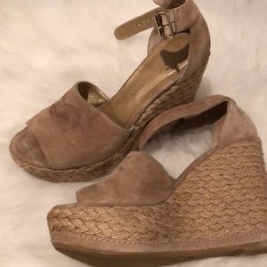 Stuart Weitzman espadrille wedges 7.5 FITS LIKE 8